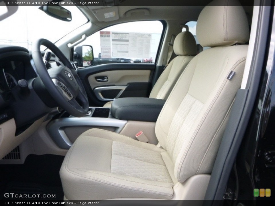 Beige 2017 Nissan TITAN XD Interiors