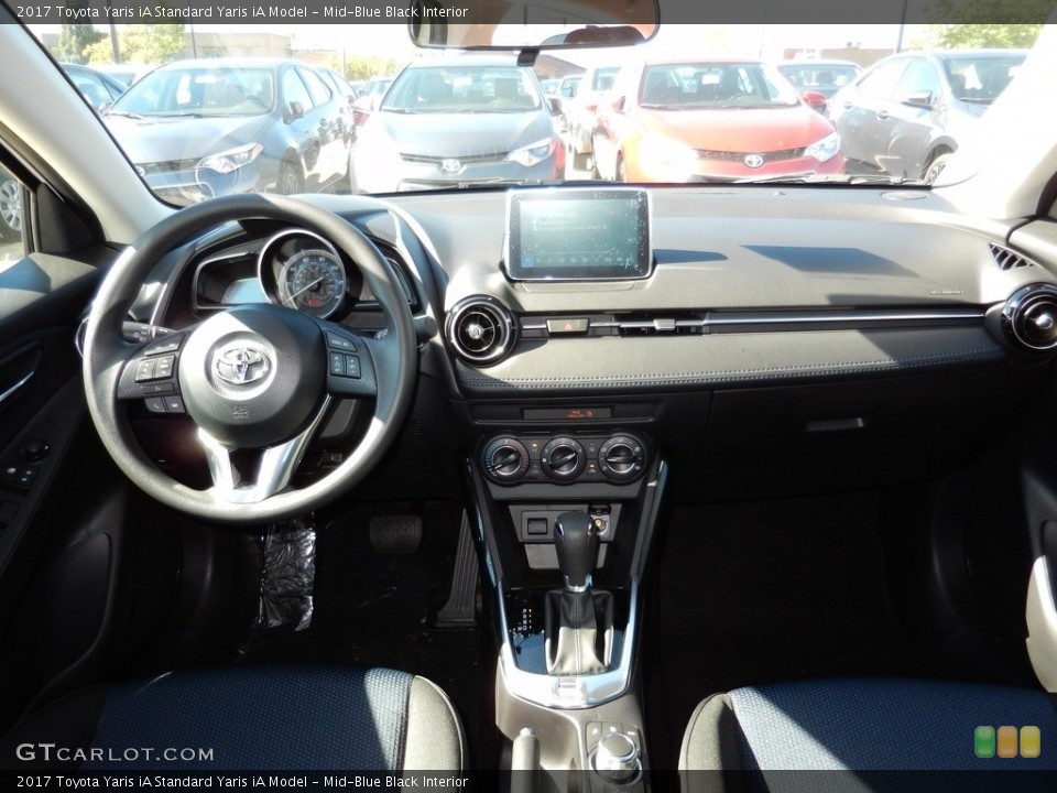 Mid-Blue Black Interior Dashboard for the 2017 Toyota Yaris iA  #115815507