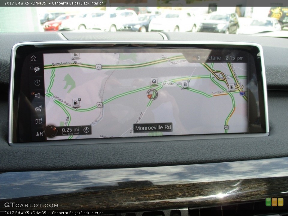 Canberra Beige/Black Interior Navigation for the 2017 BMW X5 xDrive35i #115817994