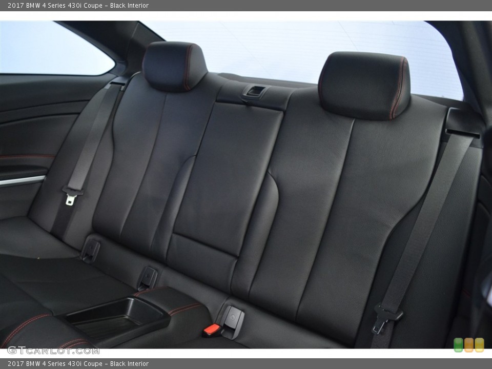 Black Interior Rear Seat for the 2017 BMW 4 Series 430i Coupe #115823505