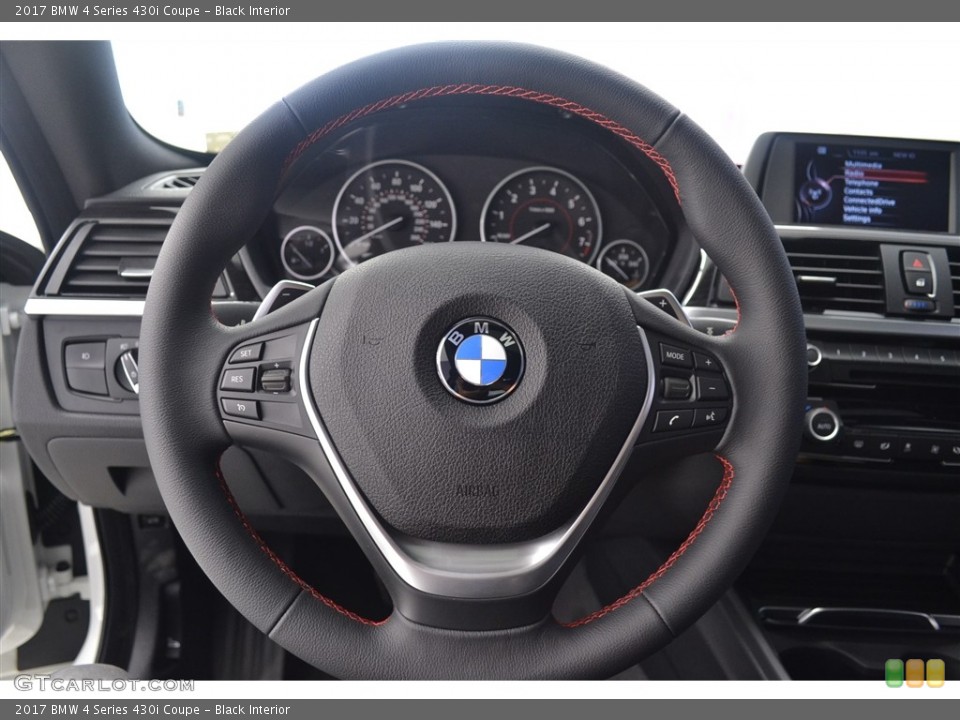 Black Interior Steering Wheel for the 2017 BMW 4 Series 430i Coupe #115823634
