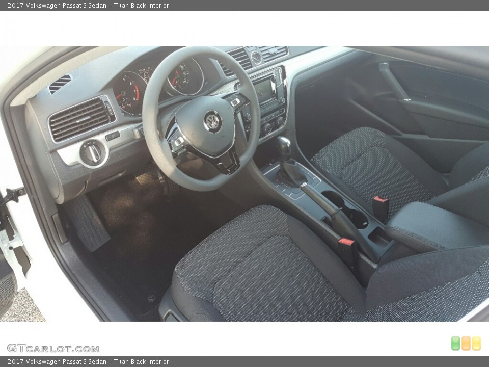 Titan Black Interior Photo for the 2017 Volkswagen Passat S Sedan #115827012