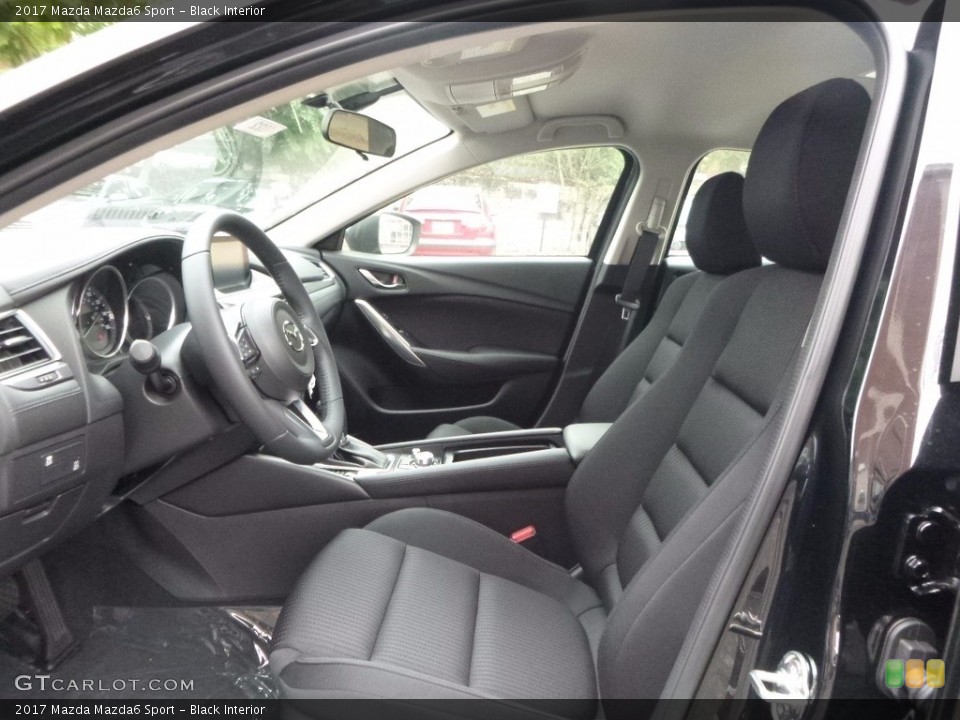 Black Interior Front Seat for the 2017 Mazda Mazda6 Sport #115829586