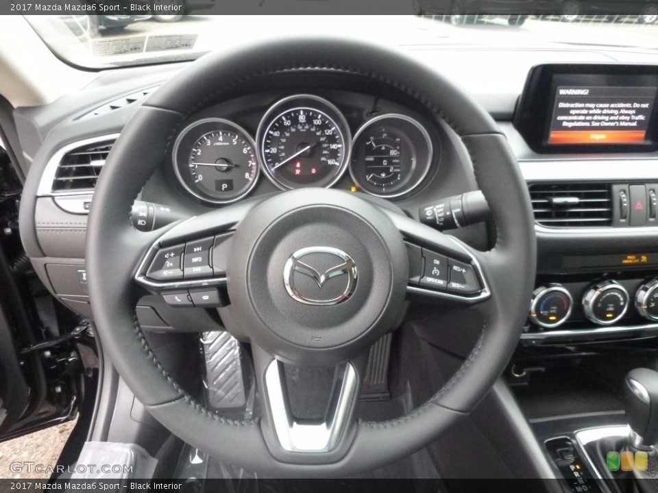 Black Interior Steering Wheel for the 2017 Mazda Mazda6 Sport #115829688