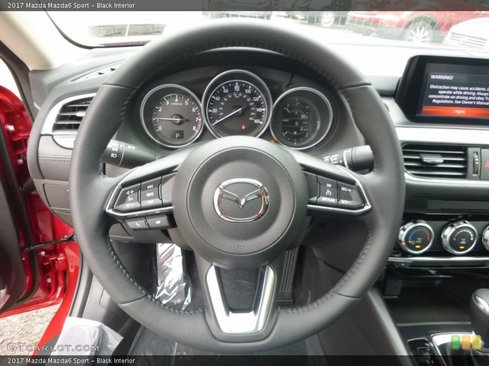 Black Interior Steering Wheel for the 2017 Mazda Mazda6 Sport #115830393