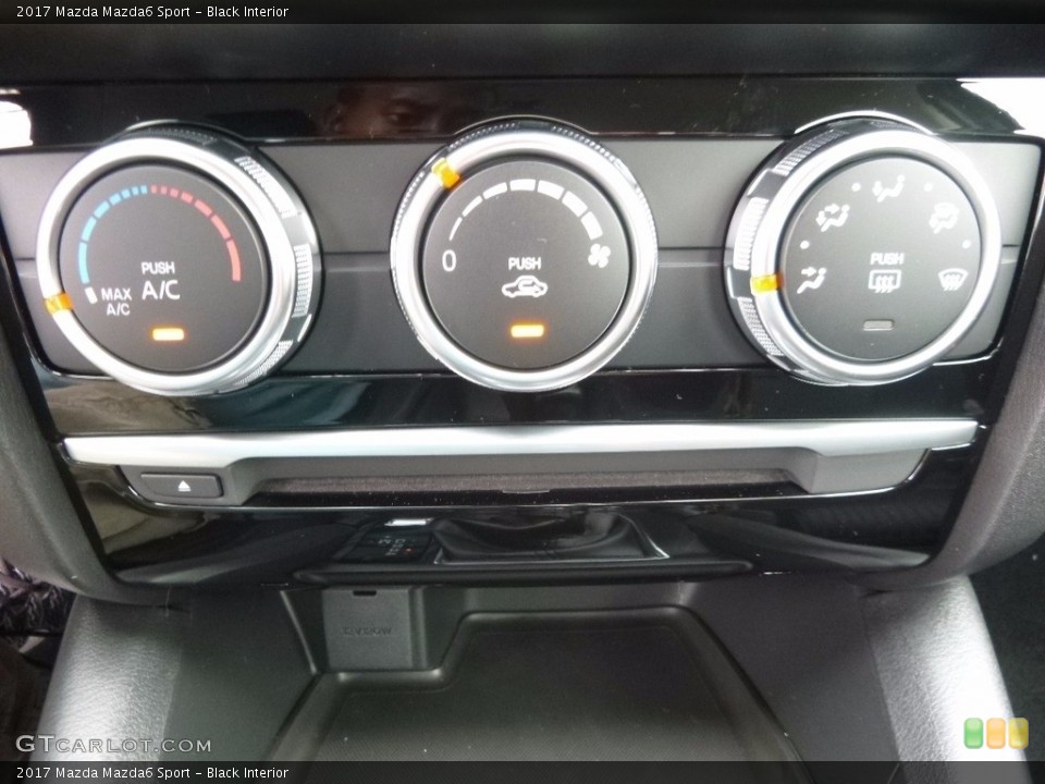 Black Interior Controls for the 2017 Mazda Mazda6 Sport #115830465