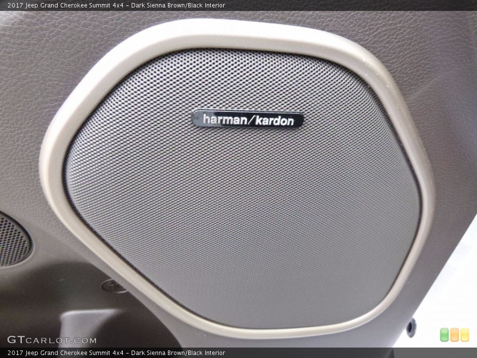 Dark Sienna Brown/Black Interior Audio System for the 2017 Jeep Grand Cherokee Summit 4x4 #115841581