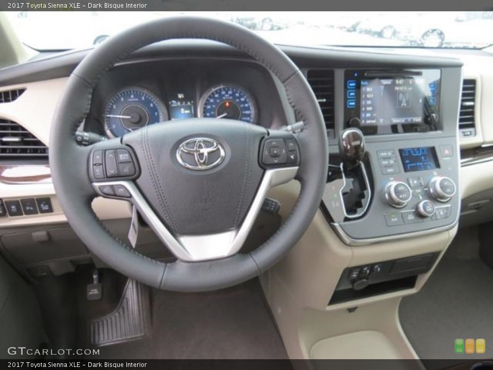Dark Bisque Interior Dashboard for the 2017 Toyota Sienna XLE #115842568