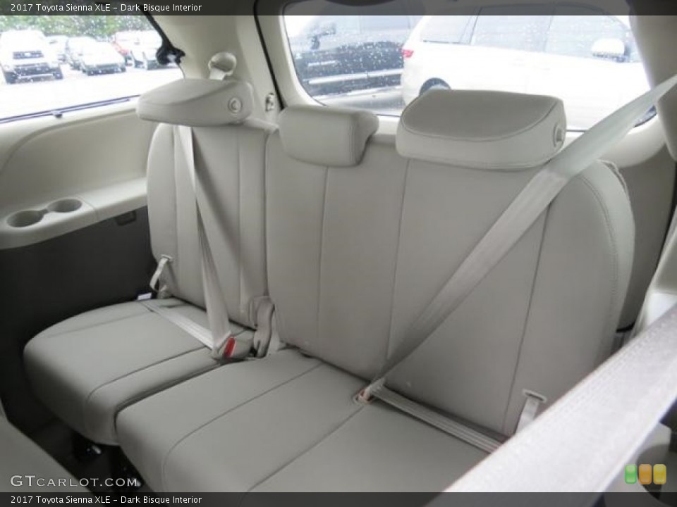 Dark Bisque Interior Rear Seat for the 2017 Toyota Sienna XLE #115842586