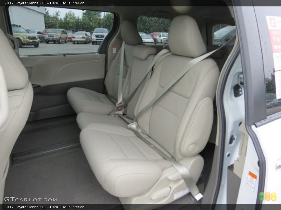 Dark Bisque Interior Rear Seat for the 2017 Toyota Sienna XLE #115842598