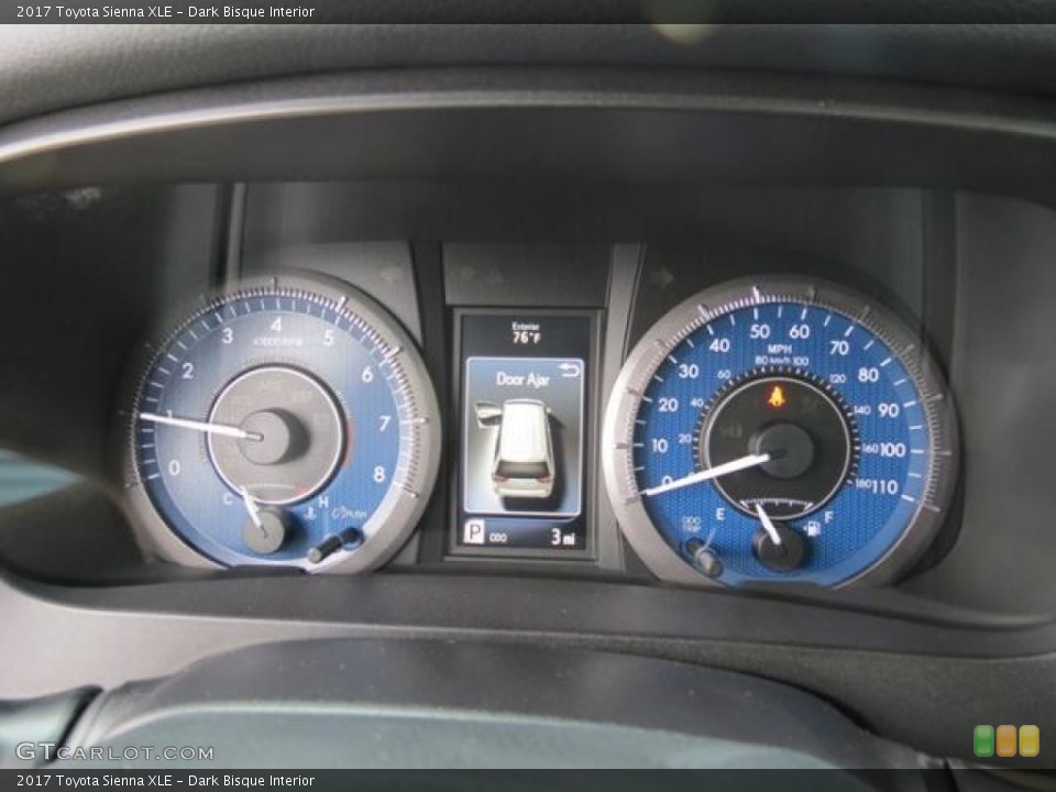 Dark Bisque Interior Gauges for the 2017 Toyota Sienna XLE #115842718