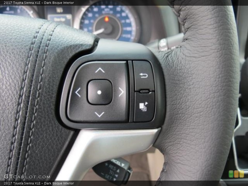 Dark Bisque Interior Controls for the 2017 Toyota Sienna XLE #115842751