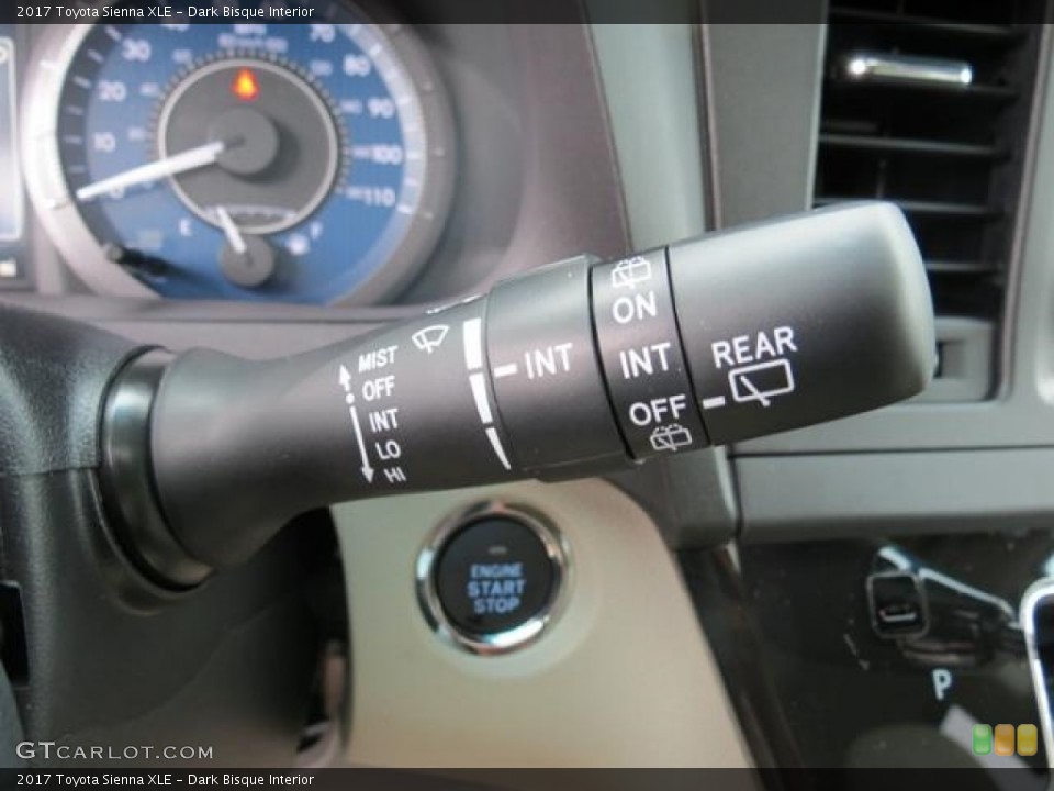 Dark Bisque Interior Controls for the 2017 Toyota Sienna XLE #115842805