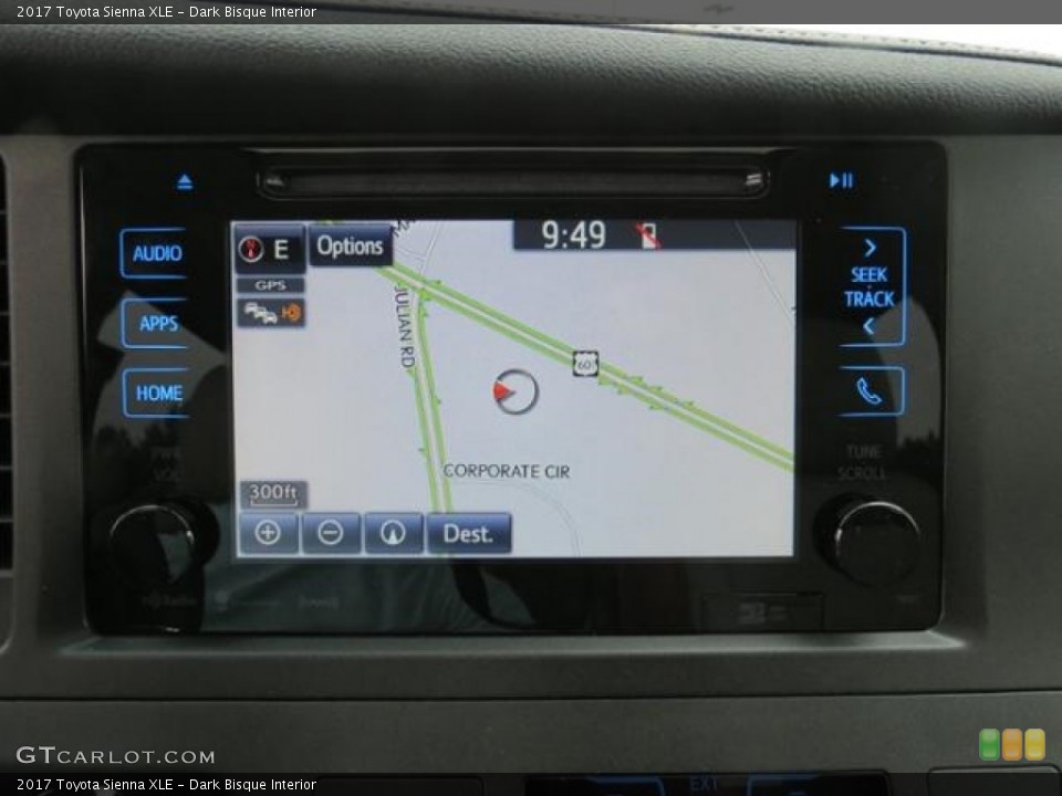 Dark Bisque Interior Navigation for the 2017 Toyota Sienna XLE #115842877
