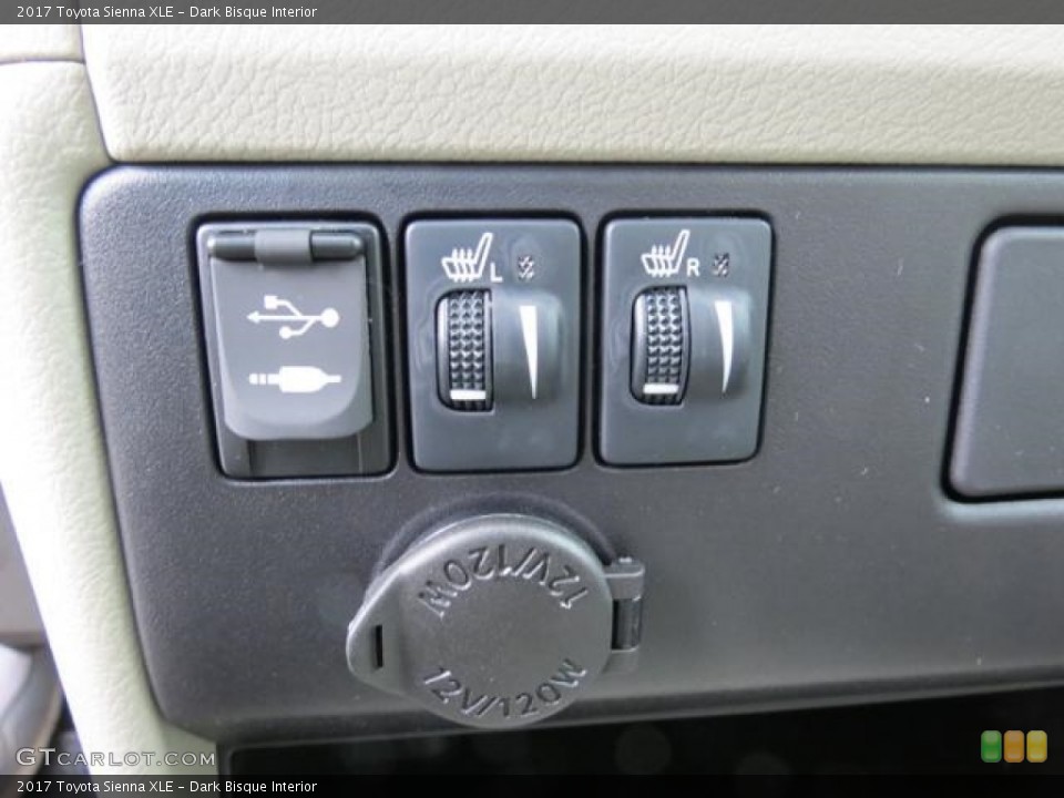 Dark Bisque Interior Controls for the 2017 Toyota Sienna XLE #115842907