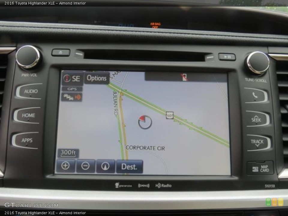 Almond Interior Navigation for the 2016 Toyota Highlander XLE #115844347