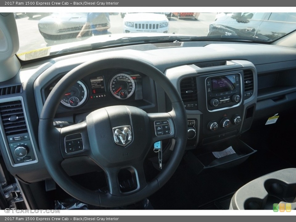 Black/Diesel Gray Interior Dashboard for the 2017 Ram 1500 Express Crew Cab #115847650