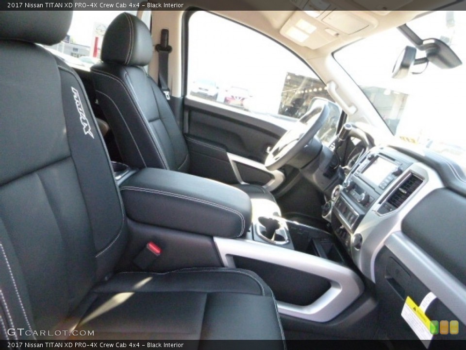 Black Interior Photo for the 2017 Nissan TITAN XD PRO-4X Crew Cab 4x4 #115849993