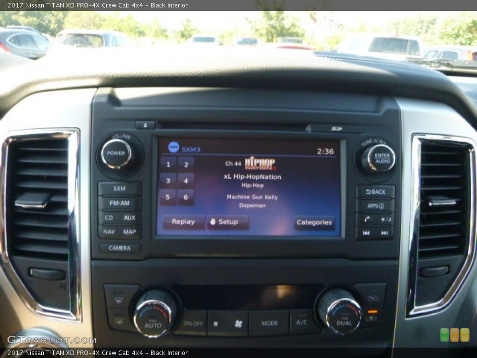 Black Interior Controls for the 2017 Nissan TITAN XD PRO-4X Crew Cab 4x4 #115850140