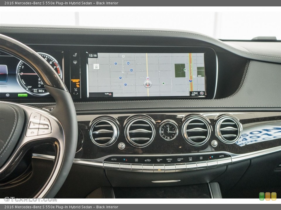 Black Interior Navigation for the 2016 Mercedes-Benz S 550e Plug-In Hybrid Sedan #115858090