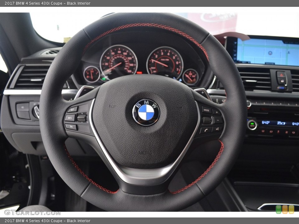 Black Interior Steering Wheel for the 2017 BMW 4 Series 430i Coupe #115861231