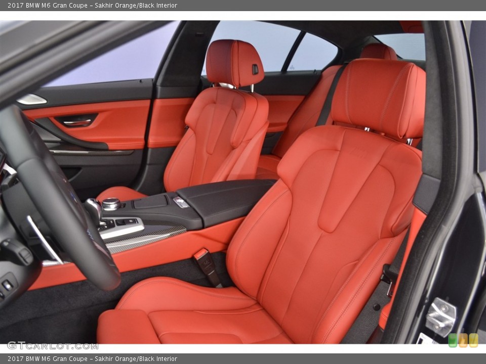 Sakhir Orange/Black Interior Front Seat for the 2017 BMW M6 Gran Coupe #115870068