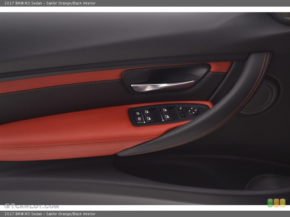 Sakhir Orange/Black Interior Door Panel for the 2017 BMW M3 Sedan #115870401