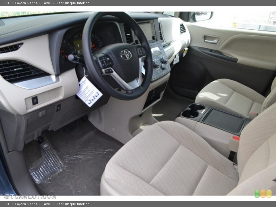 Dark Bisque Interior Photo for the 2017 Toyota Sienna LE AWD #115873650