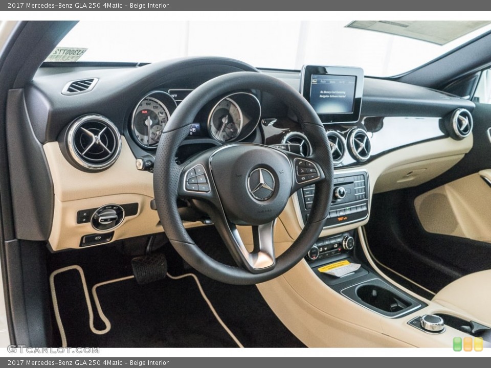 Beige Interior Dashboard for the 2017 Mercedes-Benz GLA 250 4Matic #115876215