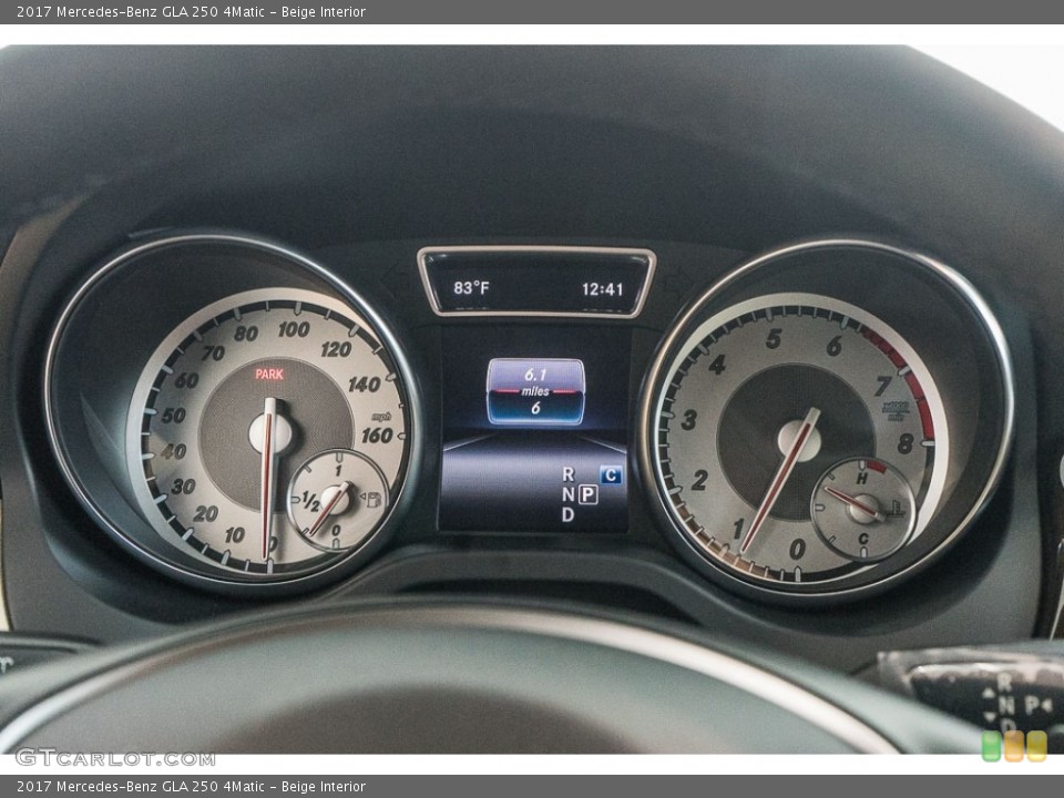 Beige Interior Gauges for the 2017 Mercedes-Benz GLA 250 4Matic #115876266