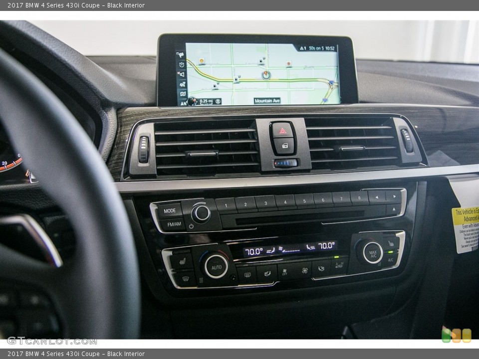 Black Interior Controls for the 2017 BMW 4 Series 430i Coupe #115877813