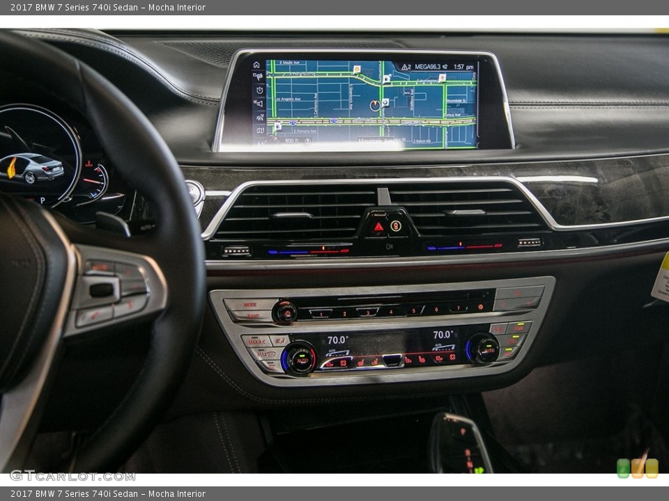 Mocha Interior Controls for the 2017 BMW 7 Series 740i Sedan #115879263
