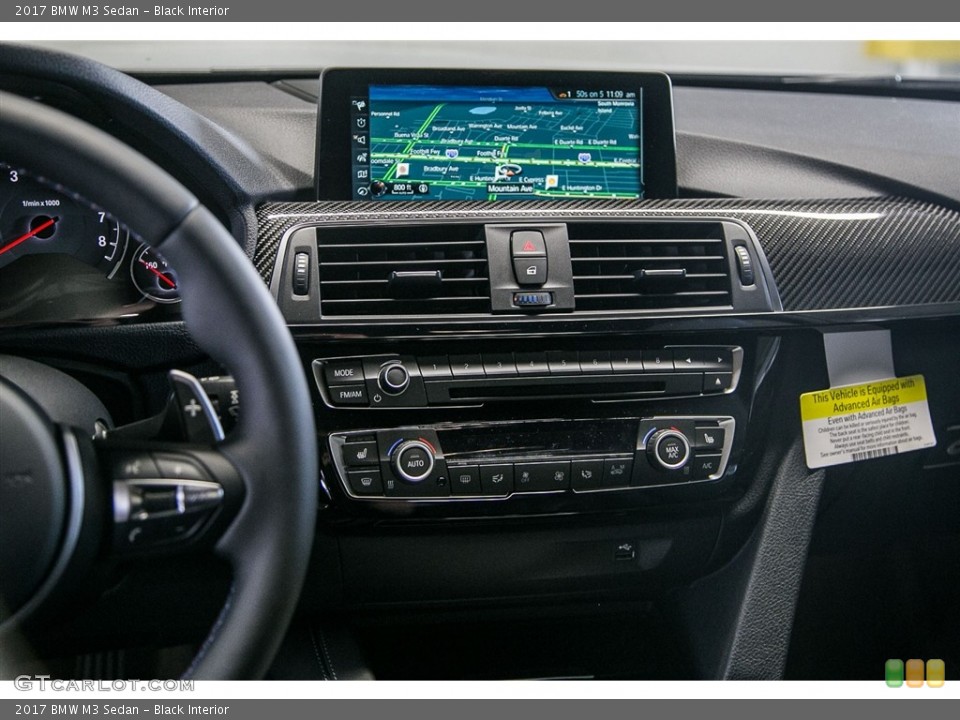 Black Interior Controls for the 2017 BMW M3 Sedan #115880115