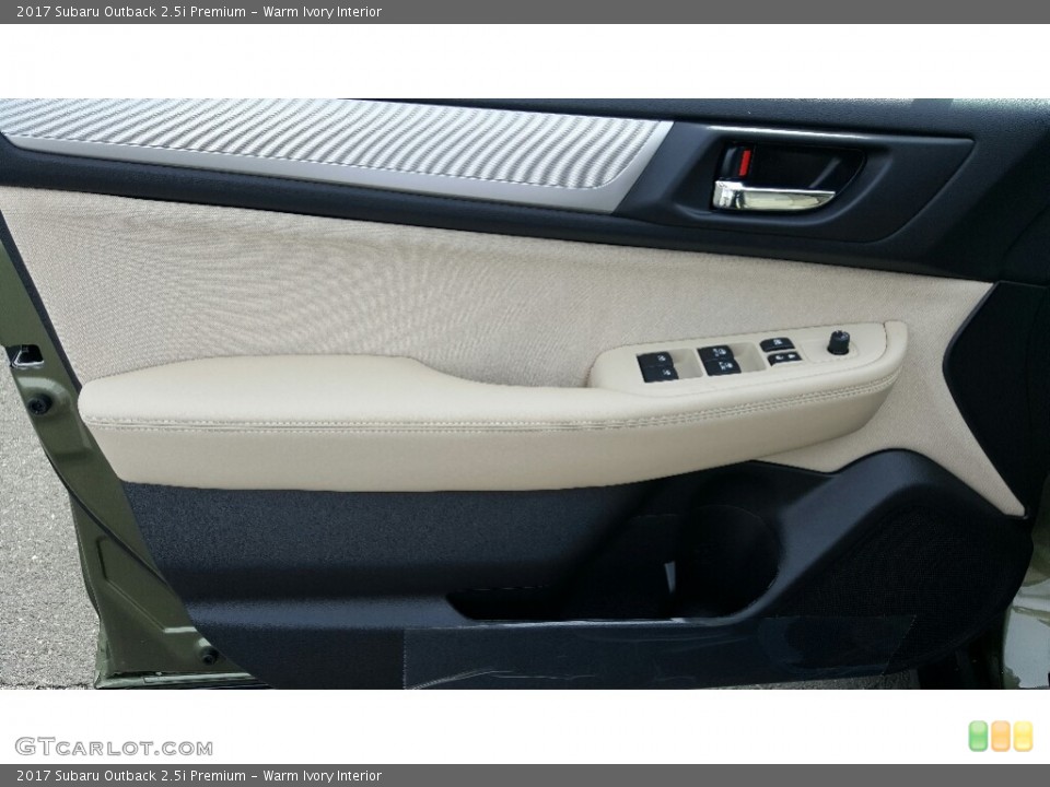 Warm Ivory Interior Door Panel for the 2017 Subaru Outback 2.5i Premium #115880745