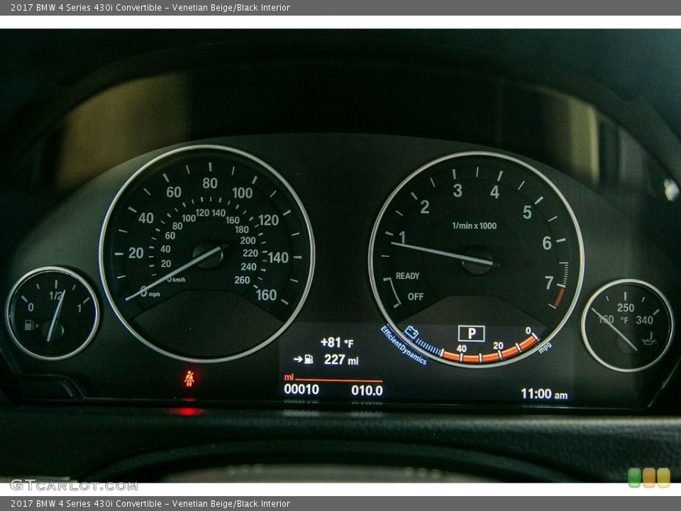 Venetian Beige/Black Interior Gauges for the 2017 BMW 4 Series 430i Convertible #115880973