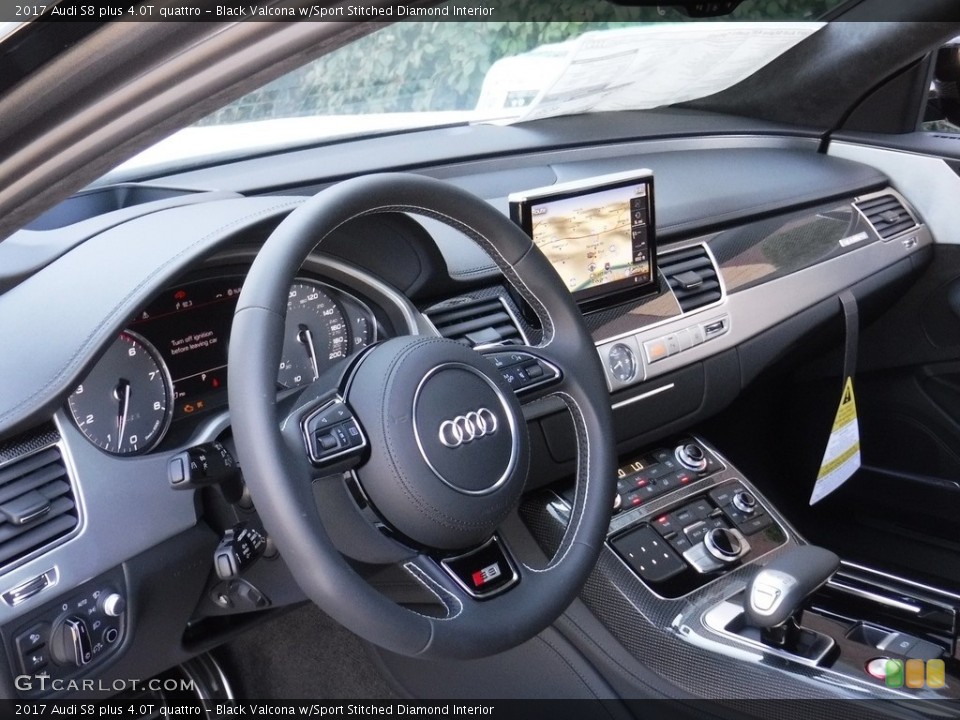 Black Valcona w/Sport Stitched Diamond Interior Dashboard for the 2017 Audi S8 plus 4.0T quattro #115881951