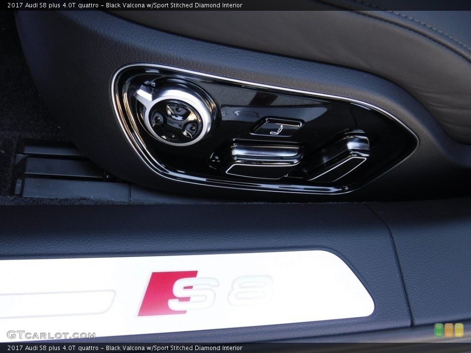Black Valcona w/Sport Stitched Diamond Interior Controls for the 2017 Audi S8 plus 4.0T quattro #115882038