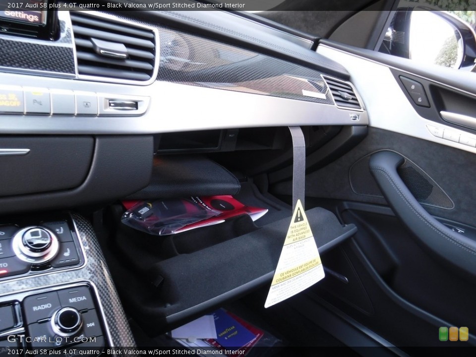 Black Valcona w/Sport Stitched Diamond Interior Dashboard for the 2017 Audi S8 plus 4.0T quattro #115882356