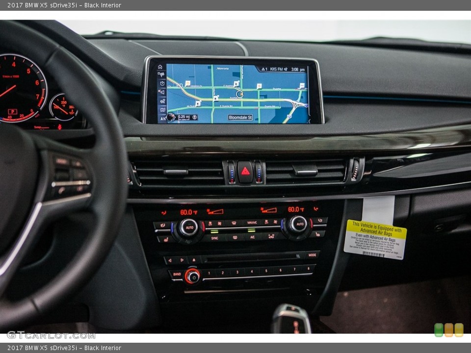 Black Interior Controls for the 2017 BMW X5 sDrive35i #115882377