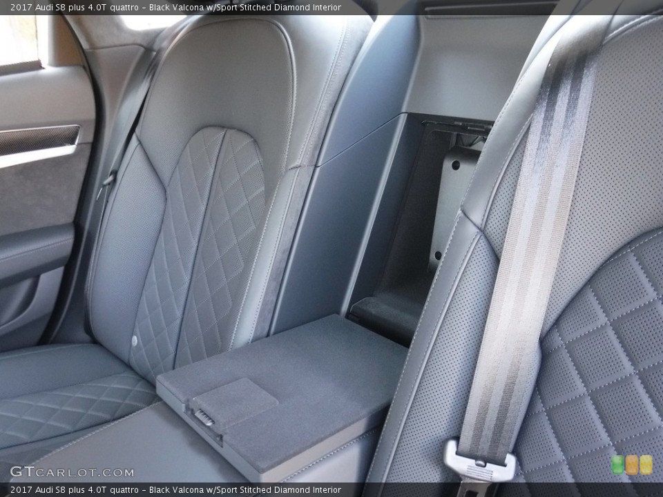 Black Valcona w/Sport Stitched Diamond Interior Rear Seat for the 2017 Audi S8 plus 4.0T quattro #115882476