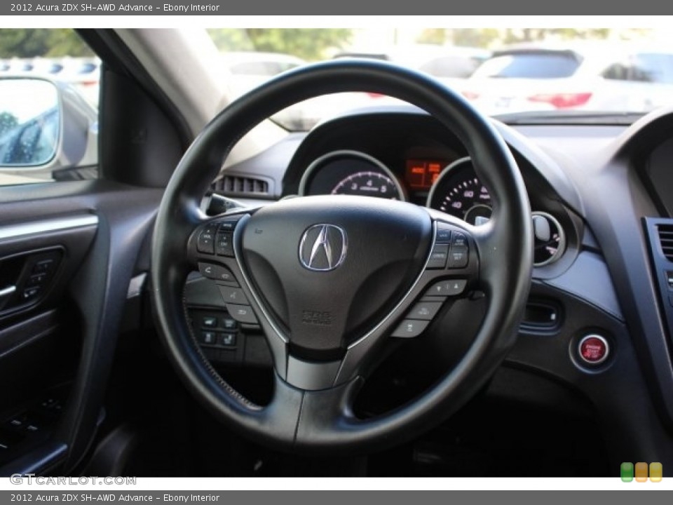 Ebony Interior Steering Wheel for the 2012 Acura ZDX SH-AWD Advance #115882656