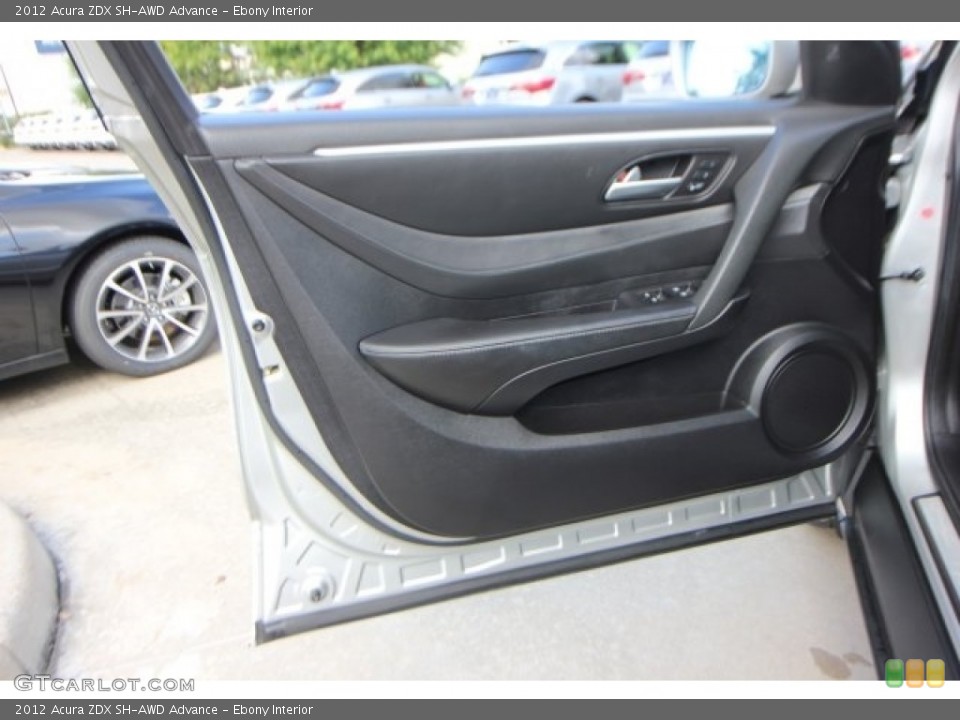 Ebony Interior Door Panel for the 2012 Acura ZDX SH-AWD Advance #115882761