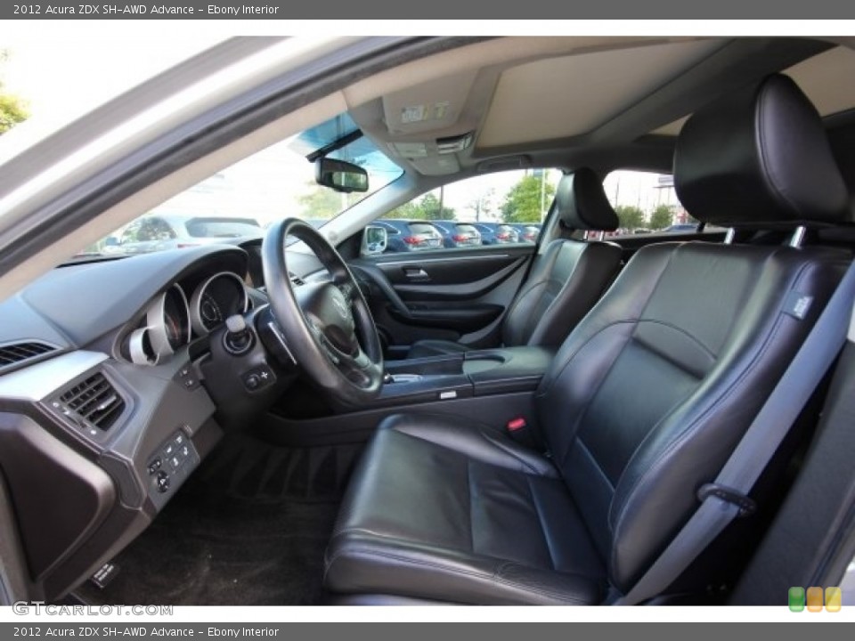 Ebony Interior Front Seat for the 2012 Acura ZDX SH-AWD Advance #115882809