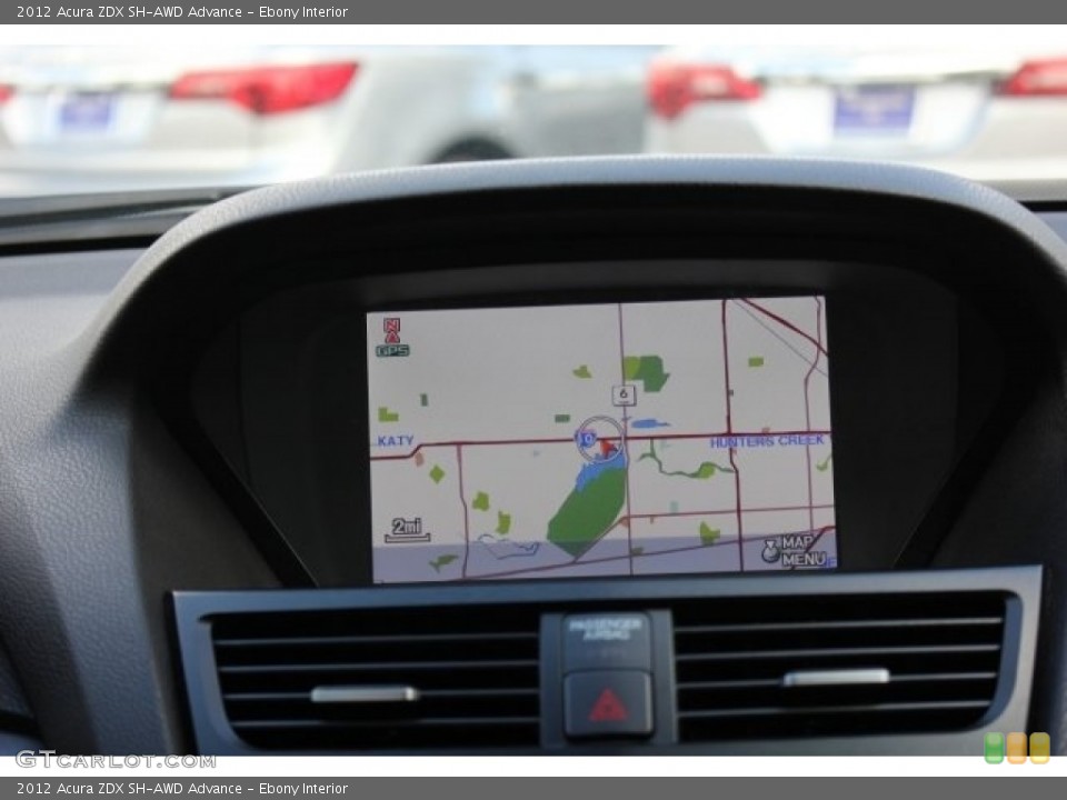 Ebony Interior Navigation for the 2012 Acura ZDX SH-AWD Advance #115883025