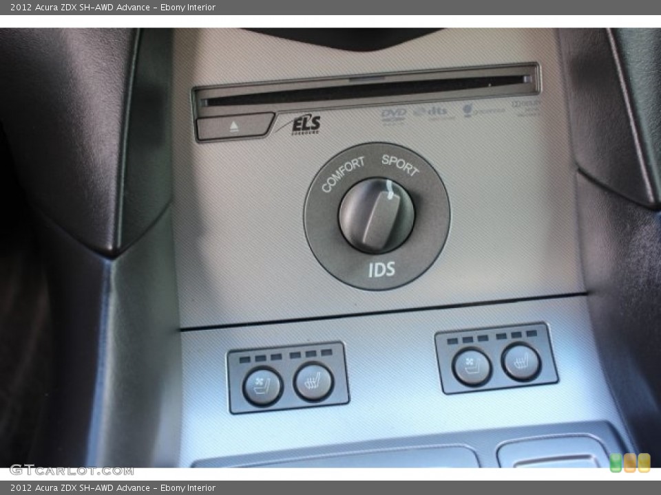 Ebony Interior Controls for the 2012 Acura ZDX SH-AWD Advance #115883088