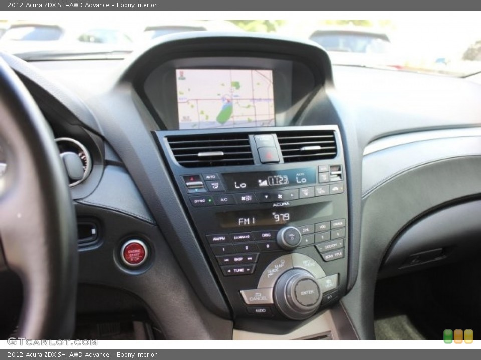 Ebony Interior Controls for the 2012 Acura ZDX SH-AWD Advance #115883109