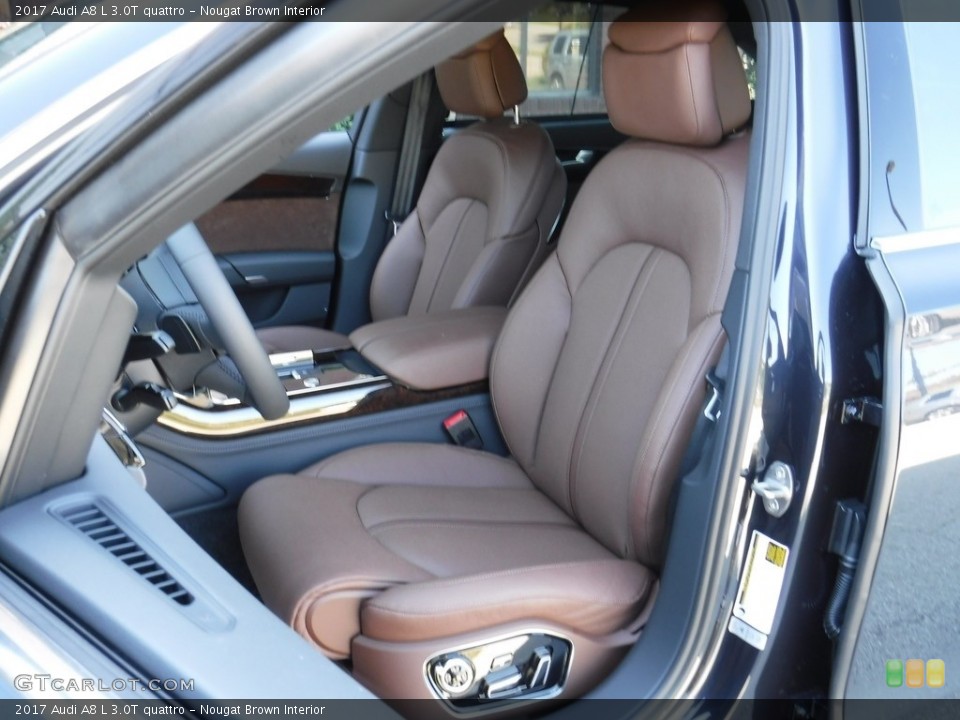 Nougat Brown Interior Front Seat for the 2017 Audi A8 L 3.0T quattro #115883130