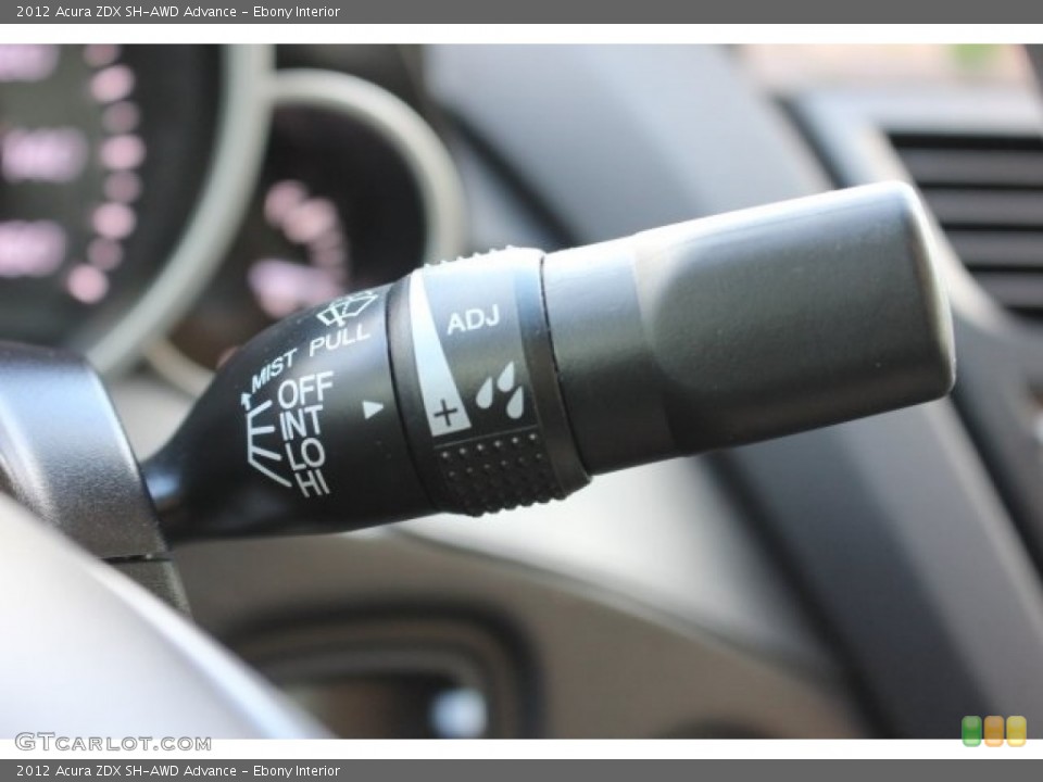 Ebony Interior Controls for the 2012 Acura ZDX SH-AWD Advance #115883145