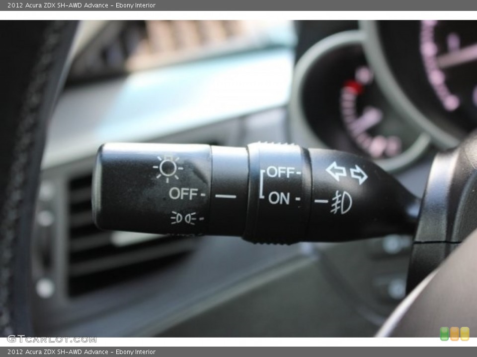 Ebony Interior Controls for the 2012 Acura ZDX SH-AWD Advance #115883163