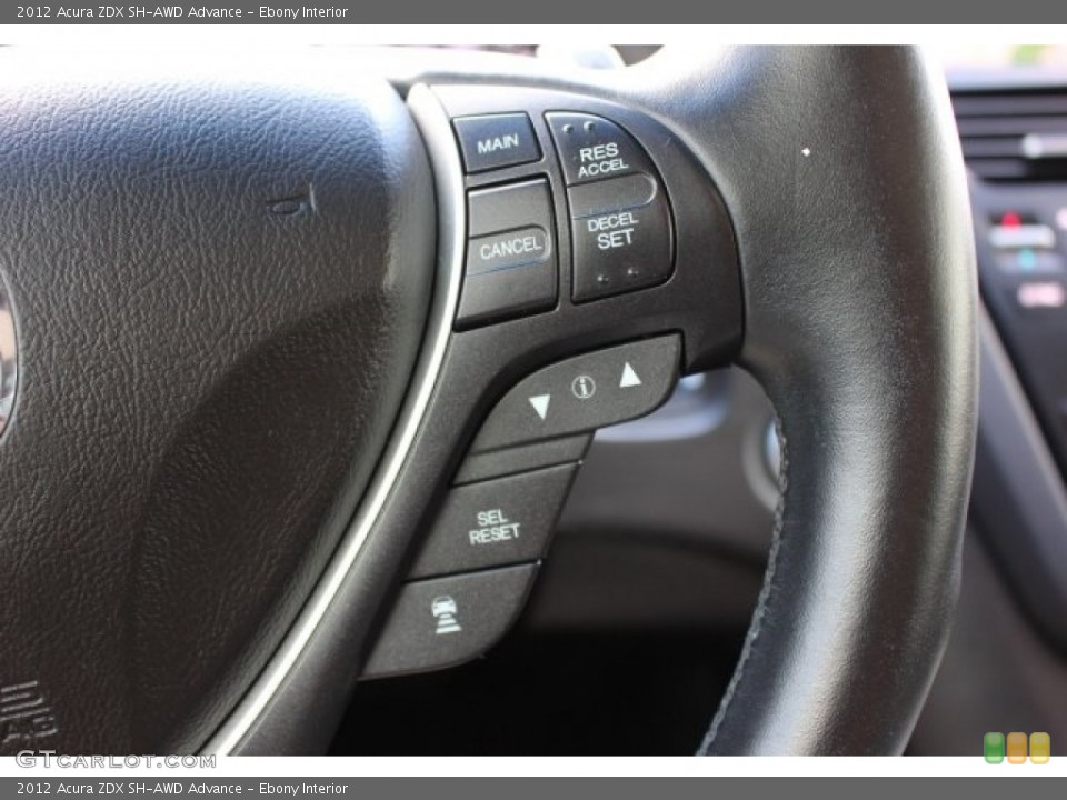 Ebony Interior Steering Wheel for the 2012 Acura ZDX SH-AWD Advance #115883184